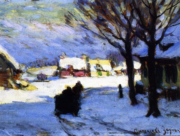Afternoon Sun, Baie-Saint-Paul by Clarence Gagnon - Hand-Painted Oil Painting Reproduction