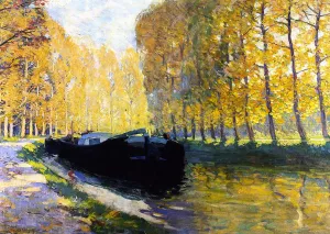 Canal du Loing by Clarence Gagnon - Oil Painting Reproduction