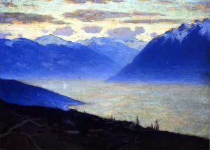 Daybreak, Lake Geneva by Clarence Gagnon - Oil Painting Reproduction