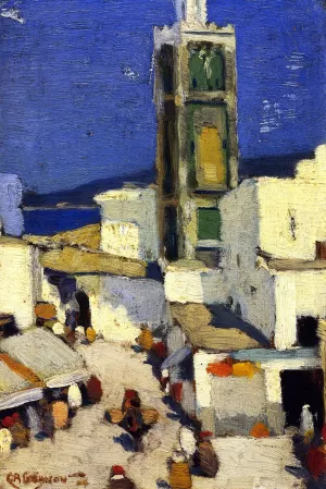 Great Mosque, Morocco by Clarence Gagnon - Oil Painting Reproduction