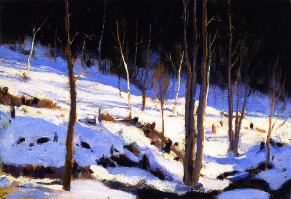 In the Clearing, Charlevoix by Clarence Gagnon - Hand-Painted Oil Painting Reproduction