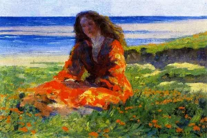 Katherine by Clarence Gagnon Oil Painting