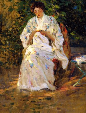 Katherine by Clarence Gagnon Oil Painting
