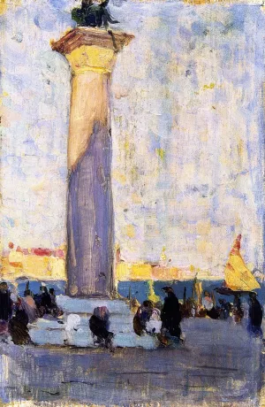 Last Rays, la Piazzetta, Venice by Clarence Gagnon Oil Painting