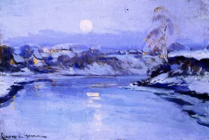 Moonrise by Clarence Gagnon Oil Painting