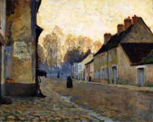 Rue du Canal, Moret-sur-Loing by Clarence Gagnon Oil Painting