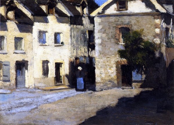 Street Scene, Granada by Clarence Gagnon - Hand-Painted Oil Painting Reproduction