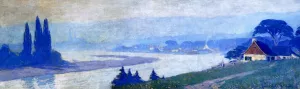 Summer Scene, Baie-Saint-Paul by Clarence Gagnon Oil Painting