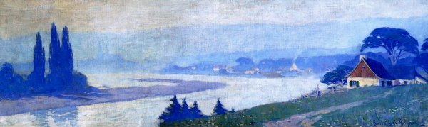 Summer Scene, Baie-Saint-Paul by Clarence Gagnon - Hand-Painted Oil Painting Reproduction