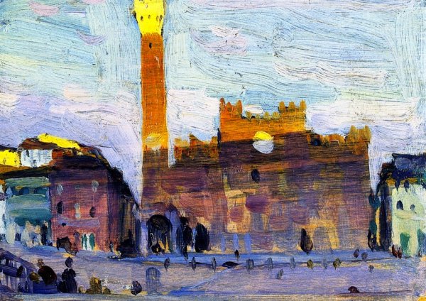 Main Product Photo of The Campo, Sienne Painting by Clarence Gagnon