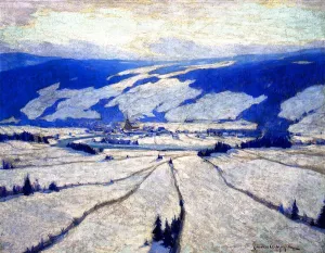 The Valley in December Oil painting by Clarence Gagnon