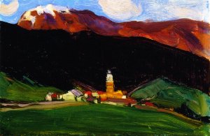 Tinzen (Oberhalbstein), Switzerland by Clarence Gagnon Oil Painting