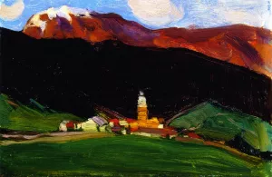 Tinzen (Oberhalbstein), Switzerland by Clarence Gagnon Oil Painting