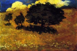 Trees in the Sun by Clarence Gagnon Oil Painting
