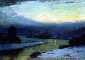 Twilight Oil painting by Clarence Gagnon
