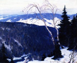 Winter Solitude Oil painting by Clarence Gagnon
