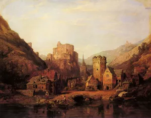 Balduinstein on the Lahn painting by Clarkson Stanfield