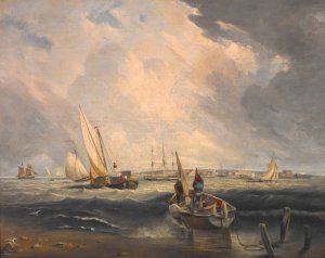 Bligh Sands, Sheerness by Clarkson Stanfield Oil Painting