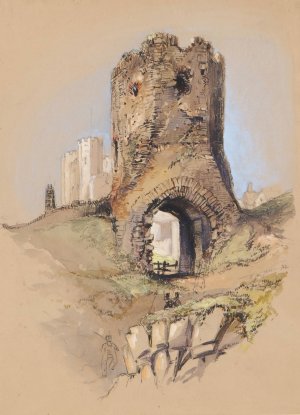 Ruined Gateway, Dover Castle by Clarkson Stanfield Oil Painting