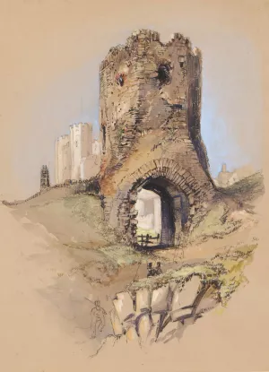 Ruined Gateway, Dover Castle by Clarkson Stanfield Oil Painting