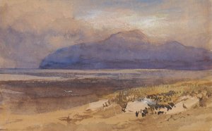 Scottish Mountain Landscape by Clarkson Stanfield Oil Painting
