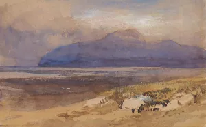 Scottish Mountain Landscape by Clarkson Stanfield Oil Painting