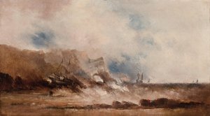 Ships at Sea by Clarkson Stanfield Oil Painting