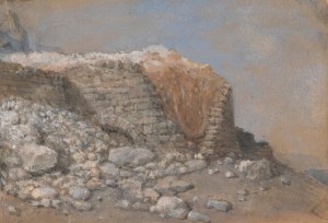 Stone Wall by Clarkson Stanfield Oil Painting