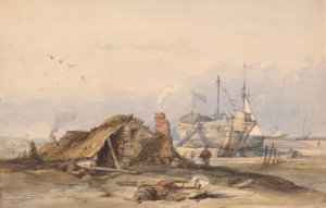 The Blockade Station, Rye by Clarkson Stanfield Oil Painting