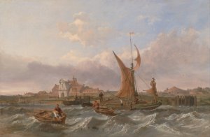 Tilbury Fort-Wind Against the Tide by Clarkson Stanfield Oil Painting