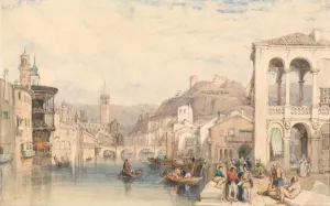 Verona by Clarkson Stanfield Oil Painting