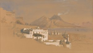 Vesuvius in Eruption by Clarkson Stanfield Oil Painting