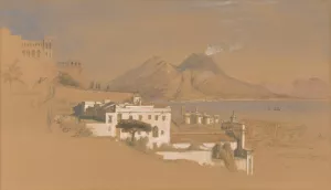 Vesuvius in Eruption by Clarkson Stanfield Oil Painting