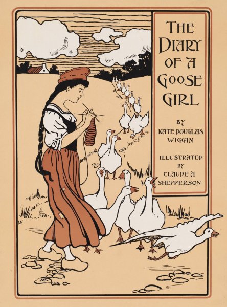 The diary of a goose girl by Kate Douglas Wiggin  by Claude Allin Shepperson - Hand-Painted Oil Painting Reproduction