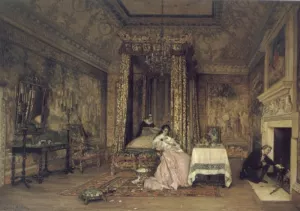 Discarded Love Letters by Claude Andrew Calthrop Oil Painting