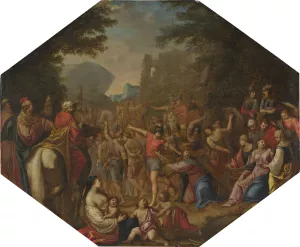 Road to Calvary by Claude Deruet Oil Painting