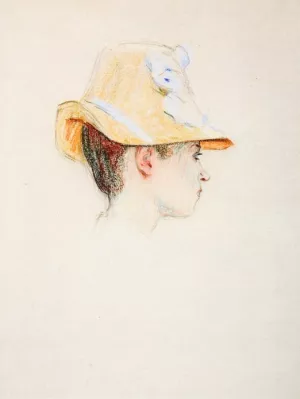 Woman with a Hat by Claude-Emil Schuffenecker - Oil Painting Reproduction