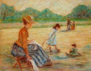 Etude pour 'Le Square by Claude Emile Schuffenecker Oil Painting