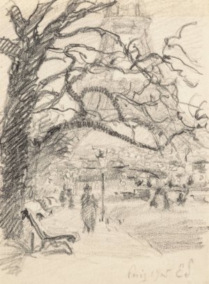 Paris, Champs de Mars by Claude Emile Schuffenecker Oil Painting