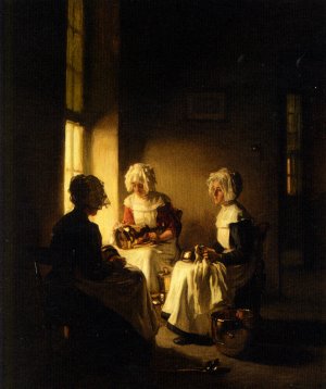 Polishing the Copper by Claude Joseph Bail Oil Painting