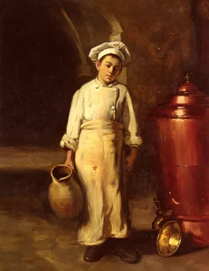 The Cook's Helper painting by Claude Joseph Bail