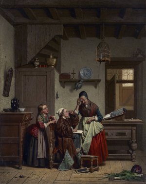 Children's Game by Claude Joseph Grips Oil Painting