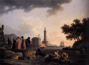 A Seashore Oil painting by Claude-Joseph Vernet