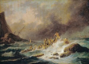 A Shipwreck by Claude-Joseph Vernet Oil Painting