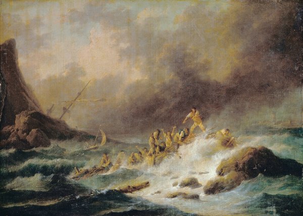 A Shipwreck by Claude-Joseph Vernet - Hand-Painted Oil Painting Reproduction