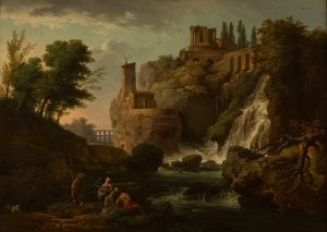 Les Cascatelles de Tivoli by Claude-Joseph Vernet Oil Painting