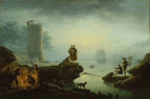 Morning by Claude-Joseph Vernet Oil Painting