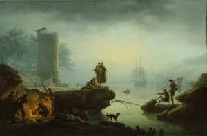 Morning by Claude-Joseph Vernet Oil Painting