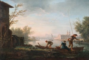 The four times of day- Morning by Claude-Joseph Vernet Oil Painting
