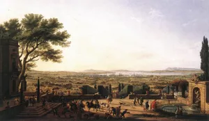 The Town and Harbour of Toulon painting by Claude-Joseph Vernet